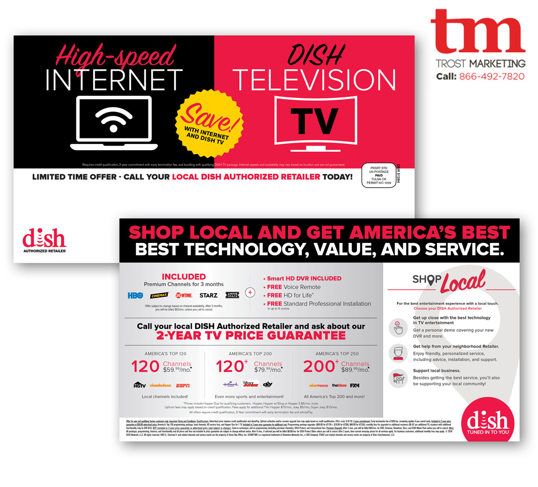 Trost Marketing Direct Response Mailing DISH